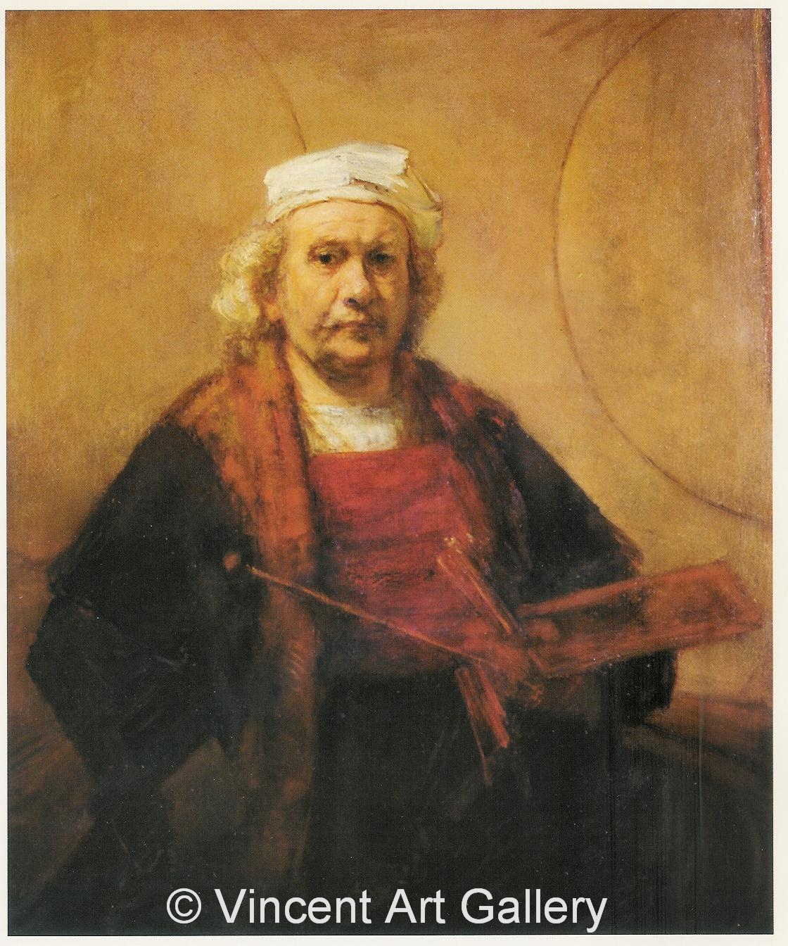 A498, REMBRANDT, Rembrandt van Rijn, Selfportrait